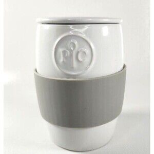 Pampered Chef Ceramic Microwave Egg Cooker with Silicone Sleeve  1529